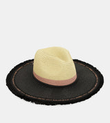 Sombrero rafia combinado