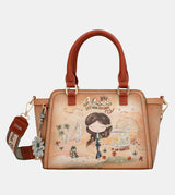 Bolso bowling Peace & Love Camel