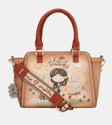 Bolso bowling Peace & Love Camel