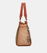 Bolso bowling Peace & Love Camel