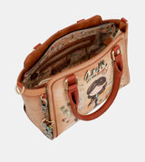 Bolso bowling Peace & Love Camel