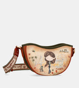 Bolso ovalado Peace & Love Camel