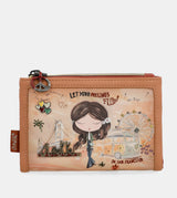 Billetero RFID pequeño Peace & Love Camel