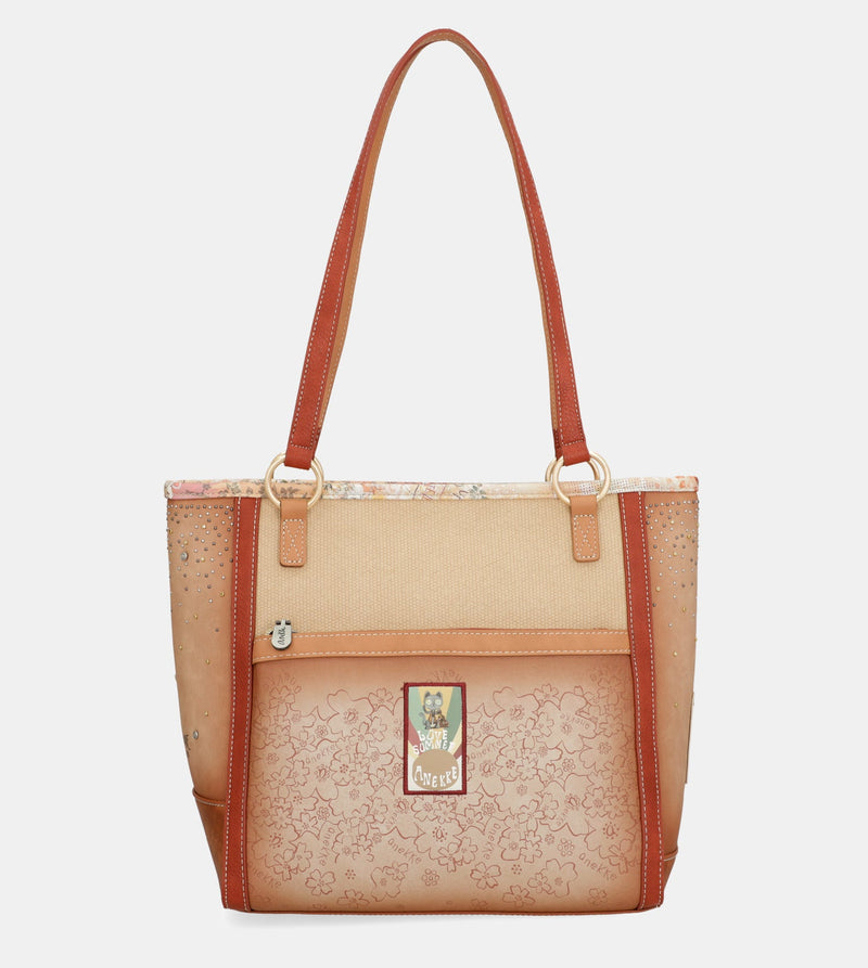 Bolso de hombro grande Flowers