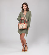 Bolso bowling Peace & Love Camel