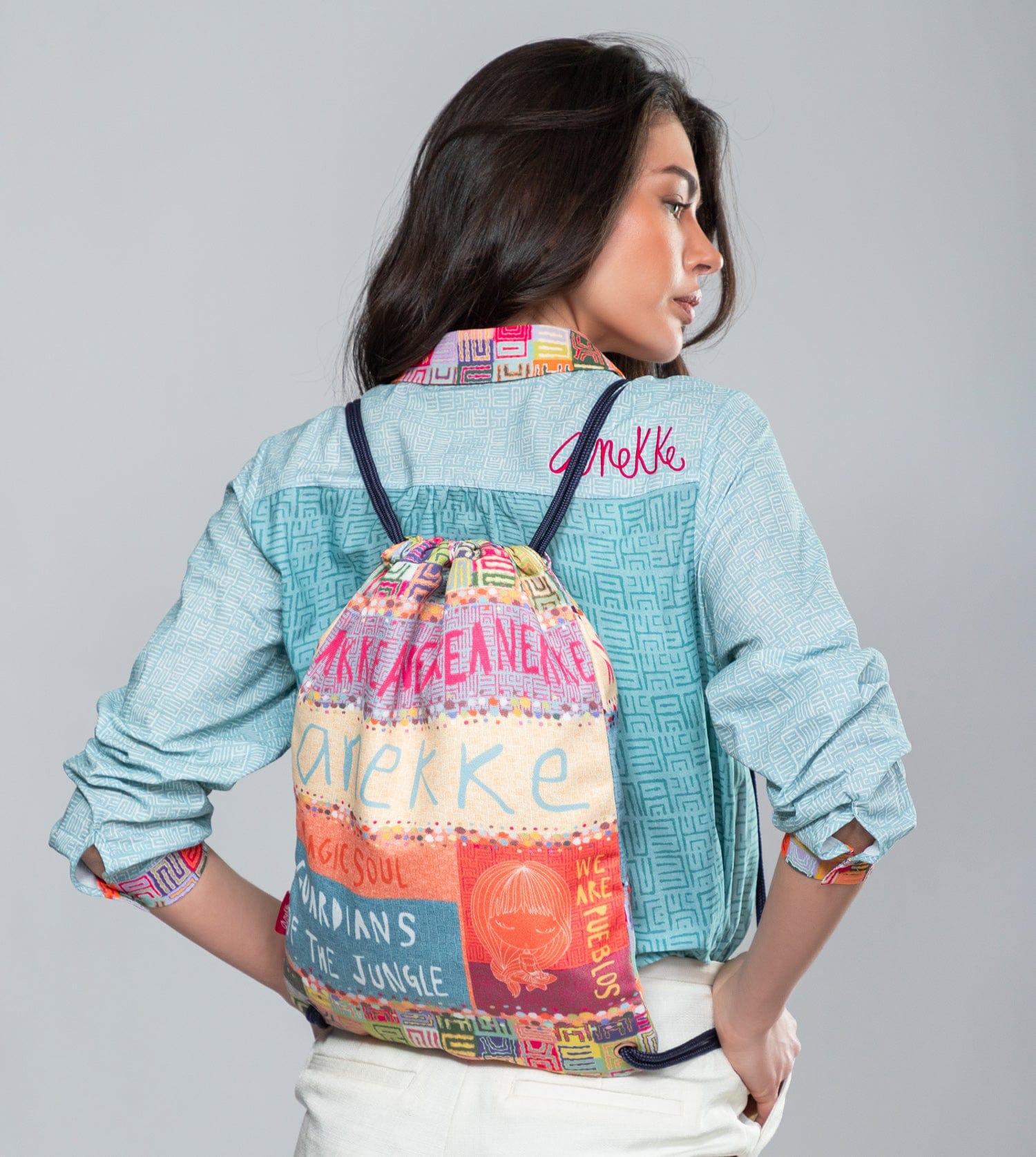 Mochila saco de tela Magic Souls