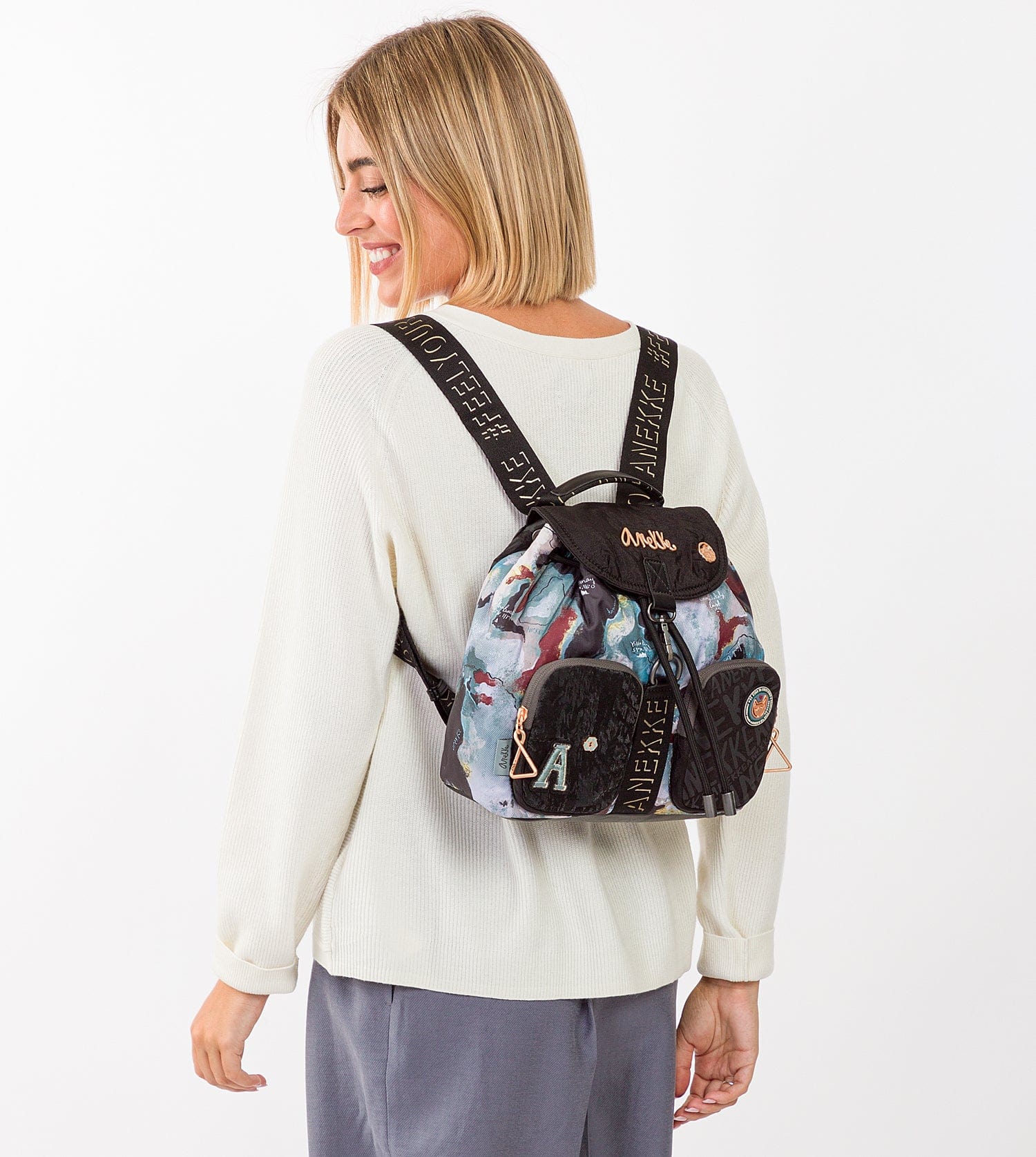 Mochila tipo bombonera Nature Woods